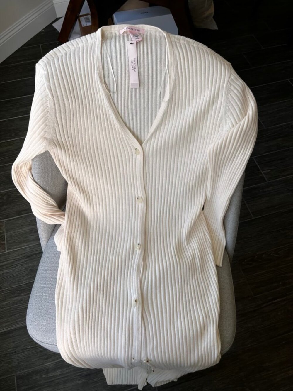 Victoria's Secret Ribbed Button Front Dress - Picture 5 of 8